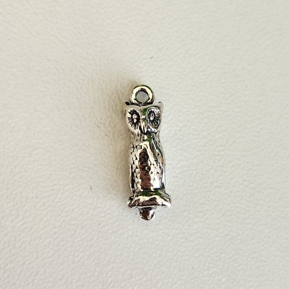 925 Sterling Silver Owl Charm